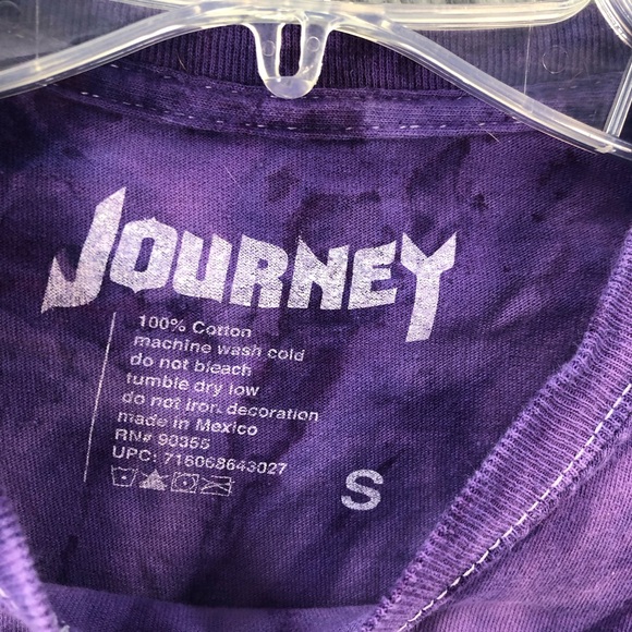 Journey Tshirt 79 Tour Purple Tye Dye 80s Music Womens Small Short Sleeve Shirt - Picture 3 of 6